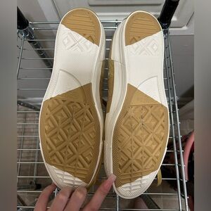 Tan and White Sneakers